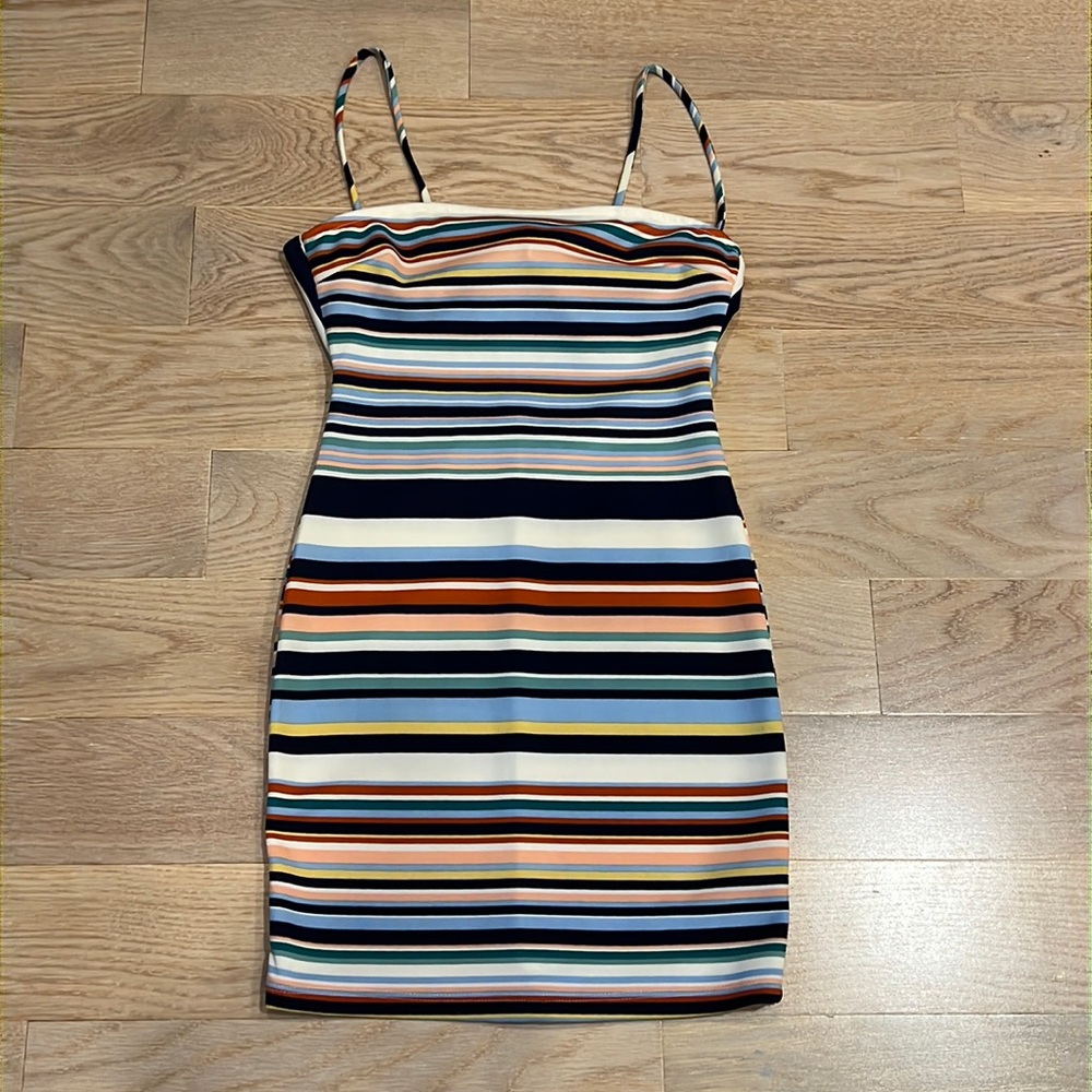 Blue Blush Striped Dress